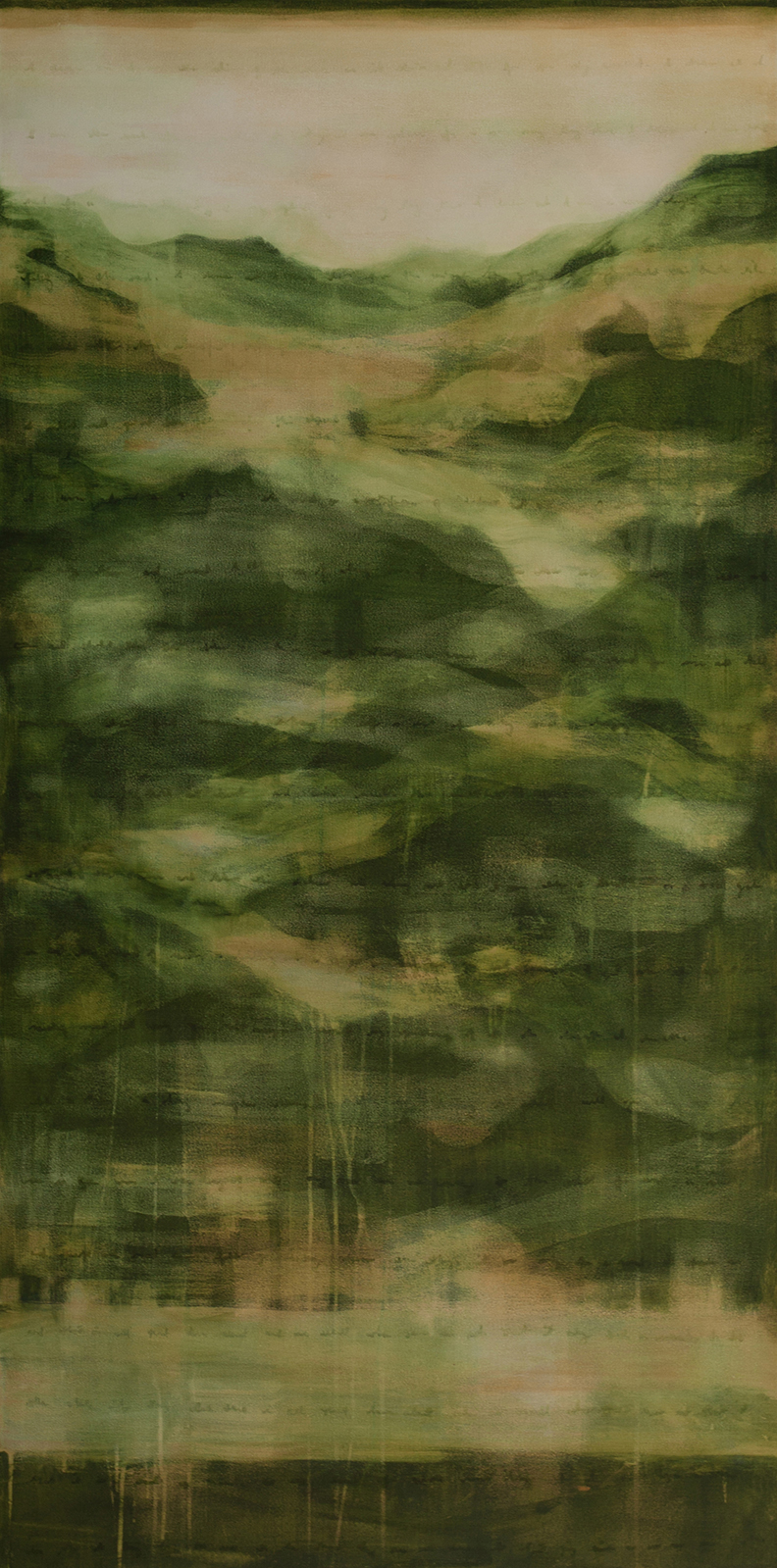 "Calliope Terra," Acrylic on canvas 72'' x 36''